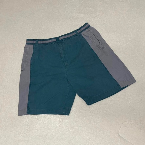 Vintage Denim Styled Beach Shorts With Back And Side Pockets and elastic band - Picture 2 of 4